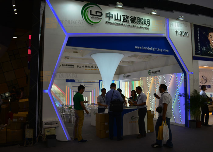 藍德照明  展臺設(shè)計(圖1)